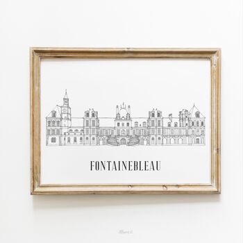 Affiche Fontainebleau - Papier A4 / A3 / 40x60 1