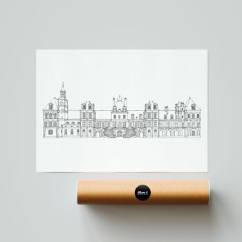 Affiche Fontainebleau - Papier A4 / A3 / 40x60 2