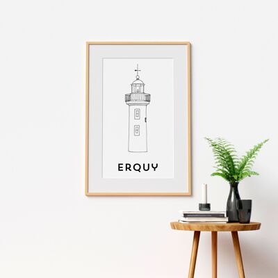 Erquy-Poster - A4 / A3 / 40x60-Papier