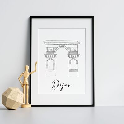 Dijon-Poster - A4 / A3 / 40x60 Papier