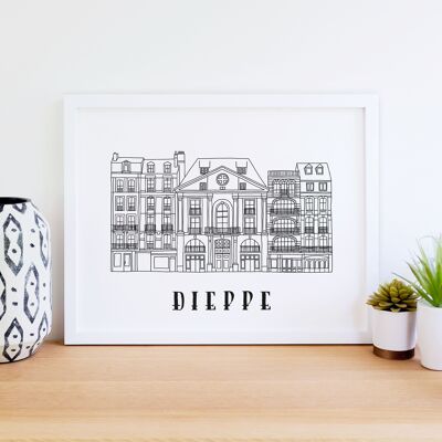 Affiche Dieppe - Papier A4 / A3 / 40x60