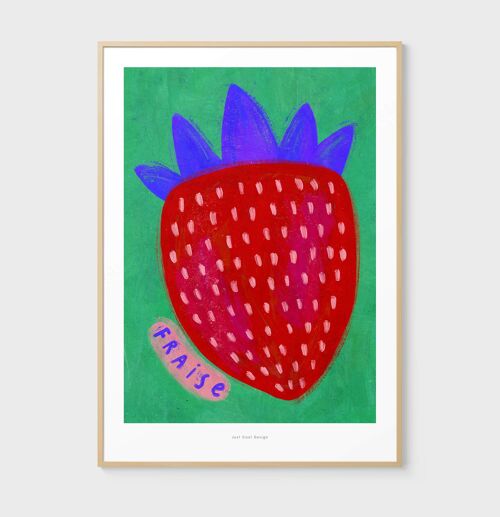 A3 Fraise Strawberry | Illustration art print