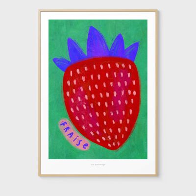 A3 Fraise Strawberry | Illustration art print