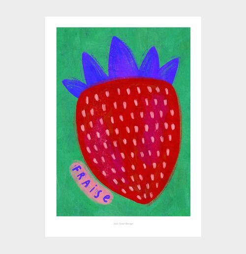 A5 Fraise Strawberry | Illustration art print