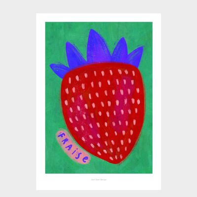 A5 Fraise Strawberry | Illustration art print