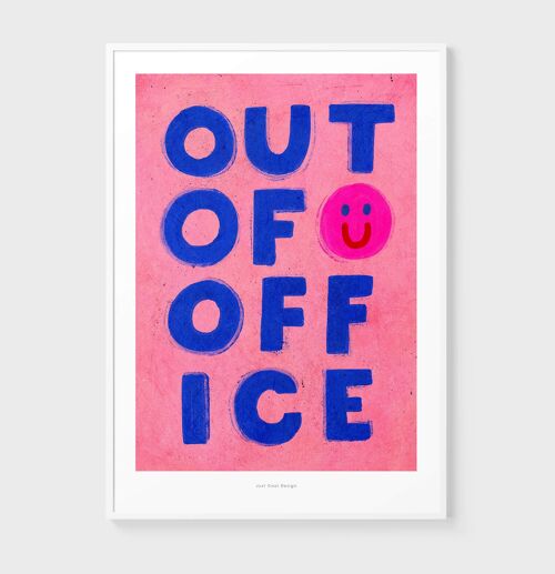 A3 Out of office | Illustration art print