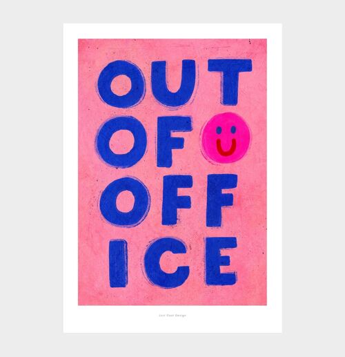 A5 Out of office | Illustration art print