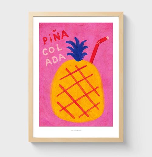 A4 Piña colada | Illustration art print