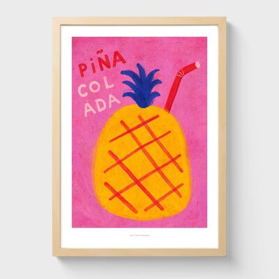 A4 Piña colada | Impression d'art d'illustration