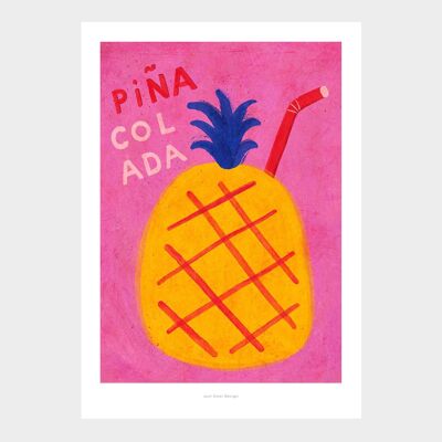 A5 Piña colada | Stampa artistica di illustrazione