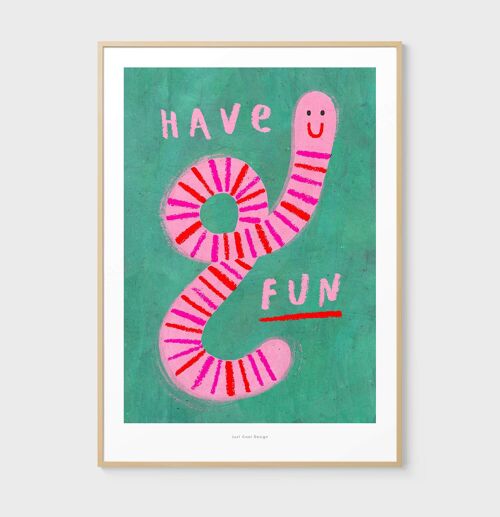 A3 Have fun | Illustration art print