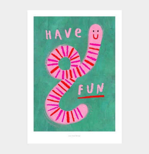 A5 Have fun | Illustration art print