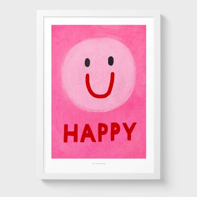 A3 Happy | Illustration art print