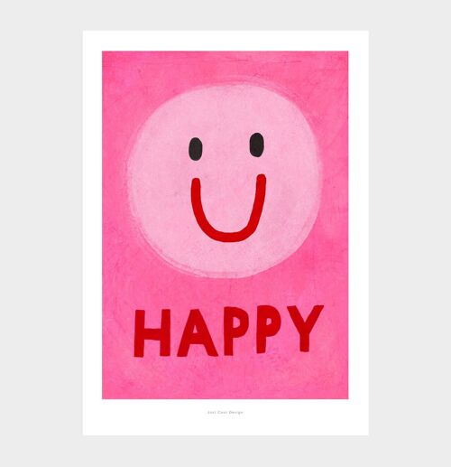 A5 Happy | Illustration art print