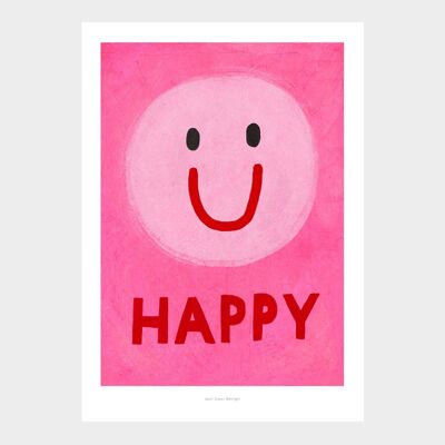 A5 Happy | Illustration art print