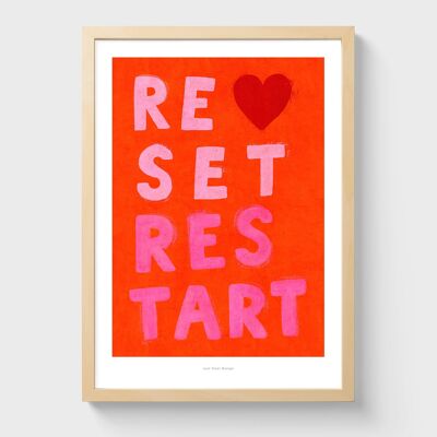 A3 Reset Restart | Illustration art print