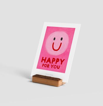 Heureux pour vous mini art print | Carte d'illustration 2