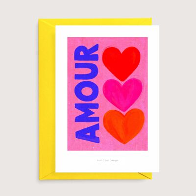 Amour Mini-Kunstdruck | Illustrationskarte