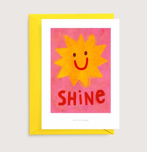 Shine mini art print | Illustration card