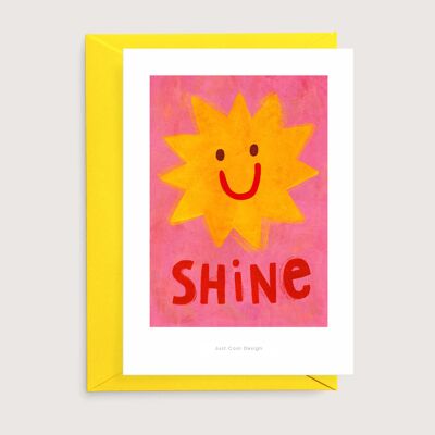 Shine Mini-Kunstdruck | Illustrationskarte