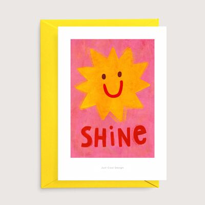 Shine Mini-Kunstdruck | Illustrationskarte