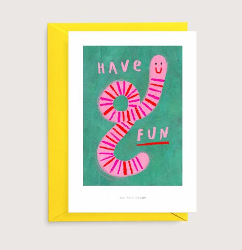 Have fun mini art print | Illustration card
