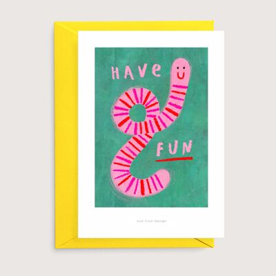 Have fun mini art print | Illustration card