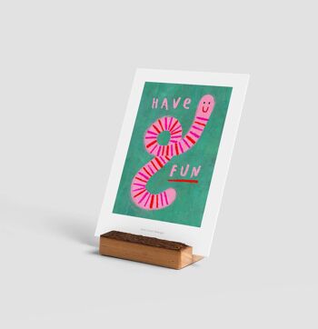 Amusez-vous mini art print | Carte d'illustration 2