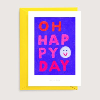 Mini stampa artistica Oh happy day | Scheda illustrativa