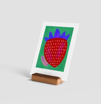 Fraise Fresa mini impression d’art ? carte d'illustration 2