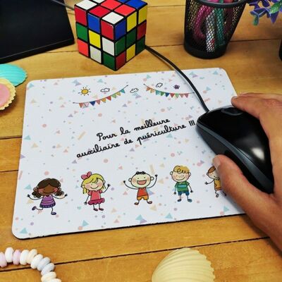 Mouse pad "For the best childcare assistant"