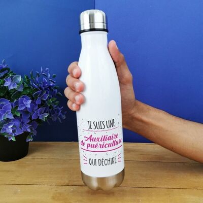 Bottiglia termica da 500 ml "Sono un fantastico assistente per l'infanzia" - regalo per l'asilo nido