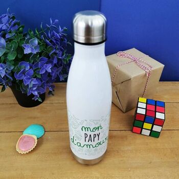 Bouteille isotherme 500ml  "mon papy d'amour" 2