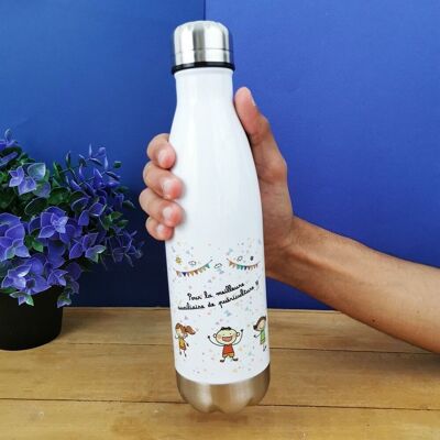 Bottiglia termica da 500 ml "Per il miglior aiuto per l'infanzia"