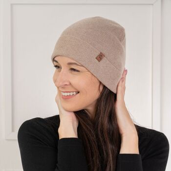 Bonnet Tricot Femme Mérinos & Cachemire 4