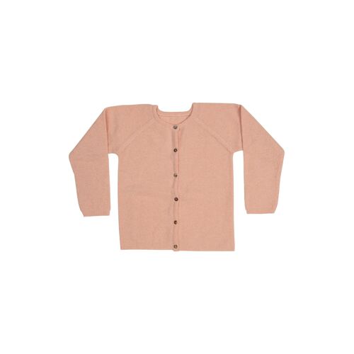 Kids' Knit Button Front Sweater Merino Pink