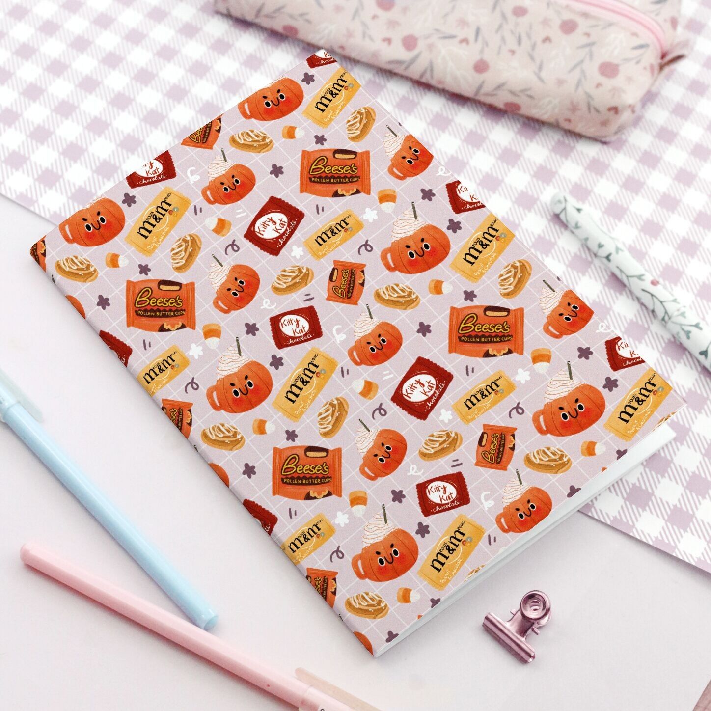 Halloween-Süßigkeiten-Notizbuch