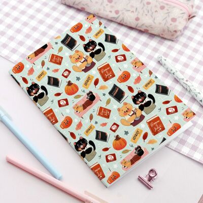 Carnet Chat Cosy Automne
