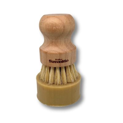 Spazzola per piatti in legno
