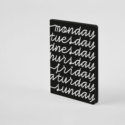2024 Flowing Days - Weekly Calendar L Light 2024 - nuuna Calendar A5+ | 3 mm dot grid | Weekly overview international | 120g Premium Paper | Leather | sustainably produced in Germany