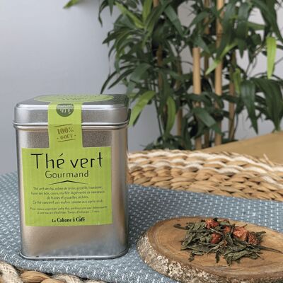 Té verde 90g: Frutos rojos gourmet