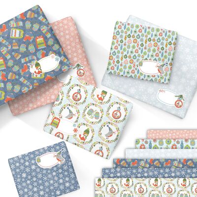 Wrapping paper set Cozy Christmas Set 03