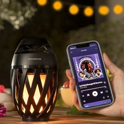 Wireless Speaker with LED Flame Effect Spekkle InnovaGoods