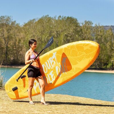 2 in 1 Inflatable Paddle Surf Board with Seat and Accessories Siros InnovaGoods 10'5" 320 cm