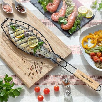 Fisket InnovaGoods Barbecue pour Poisson 2