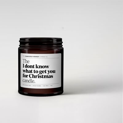 Candela profumata di Natale - Divertente - Cera di soia - 180 ml - Non so cosa regalarti per Natale