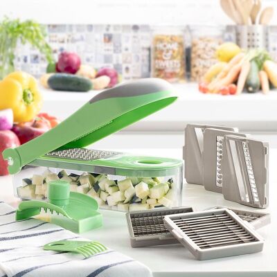 Vegetable Cutter, Grater and Mandolin with Recipes and Accessories 7 in 1 Choppie Expert InnovaGoods