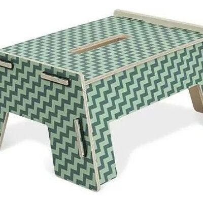 Footstool Hopper turquoise