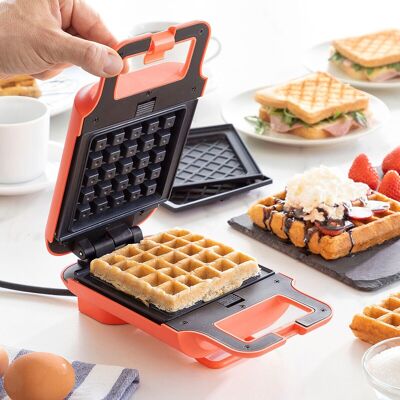 Waffle Maker and Sandwich Maker 2 in 1 with InnovaGoods Wafflicher Recipes