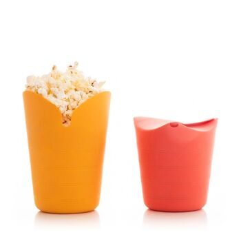 Machines à Popcorn Pliantes en Silicone Popbox InnovaGoods (Lot de 2) 8